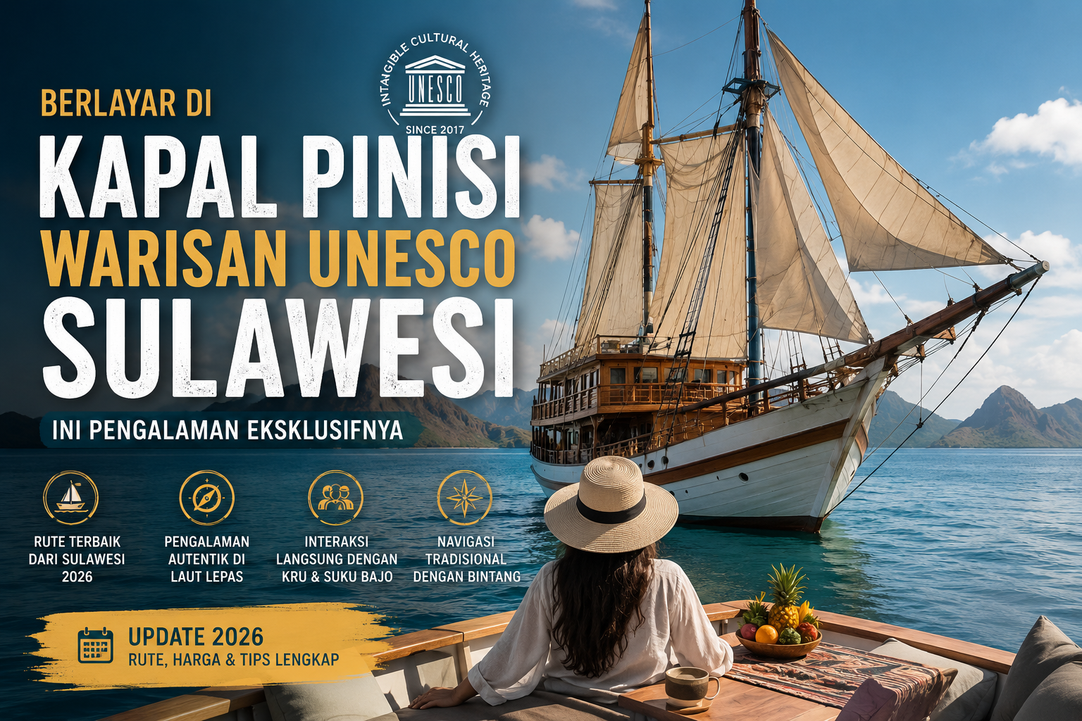Berlayar di Kapal Pinisi Warisan UNESCO Sulawesi, Ini Pengalaman Eksklusifnya 1 Berlayar di Kapal Pinisi Warisan UNESCO Sulawesi, Ini Pengalaman Eksklusifnya