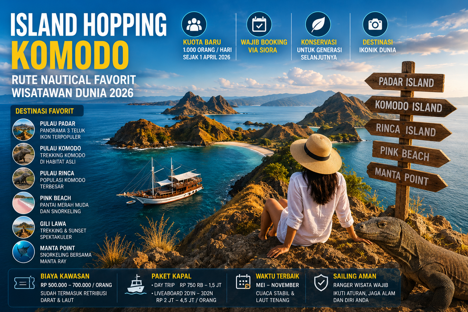 Island Hopping Komodo Kini Rute Nautical Favorit Wisatawan Dunia 2026